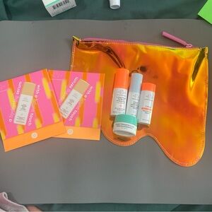 Drunk Elephant makeup bag with travel mini bundle